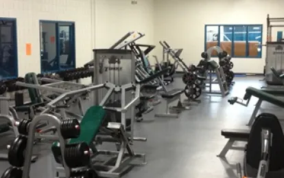 Weight Room with Equipment