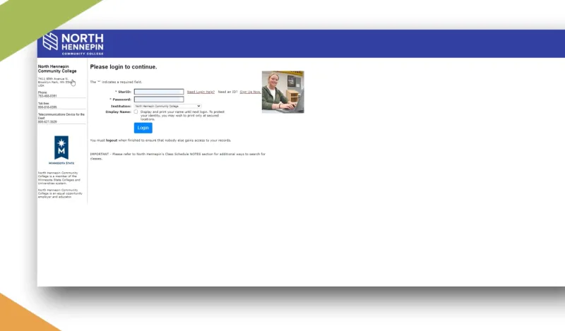 screenshot of eservices registration window