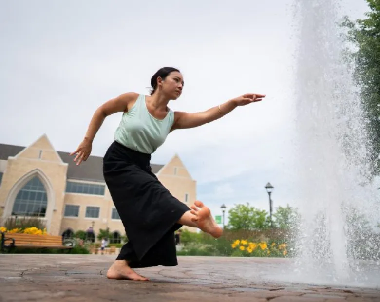 A publicity image/photo of dance artist Kealoha Ferreira