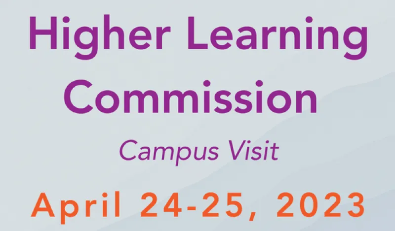 a graphic for the Higher Learning Commission FAQ blog post