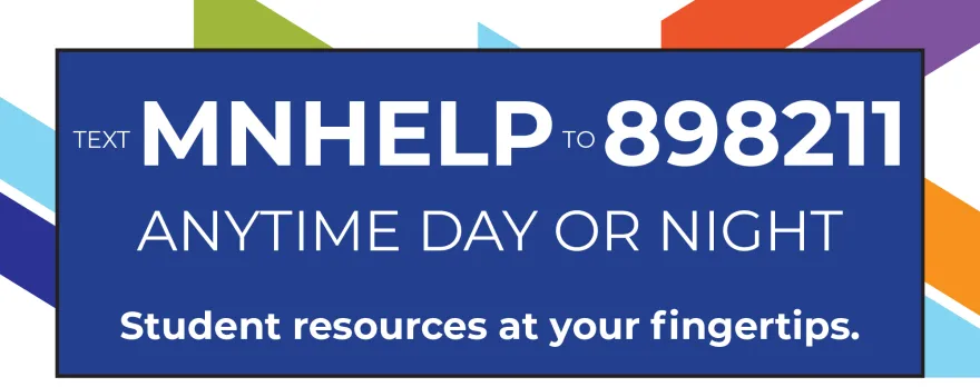 graphic with the text mnhelp 898211 anytime day or night