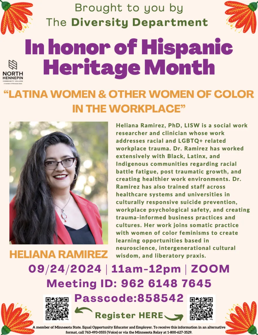 Hispanic Heritage Month flyer