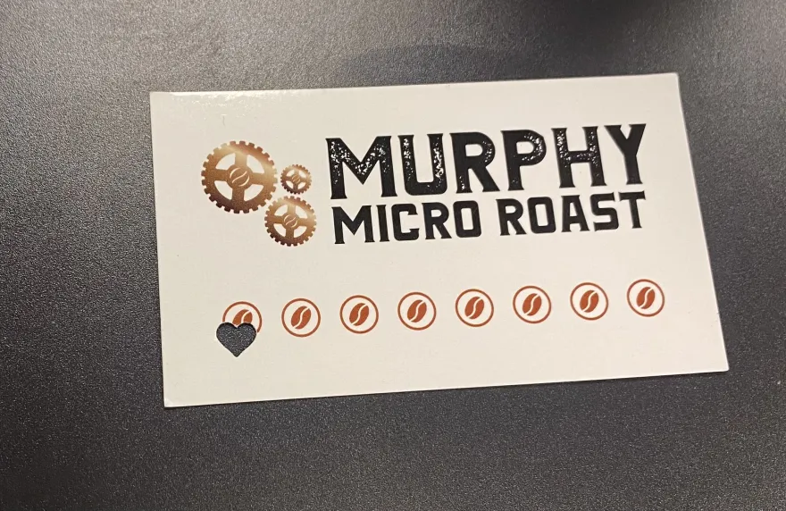 a punch card for the Murphy Micro Roast Coffee Shop on-campus