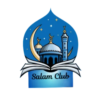 image of buildings and the text salam club